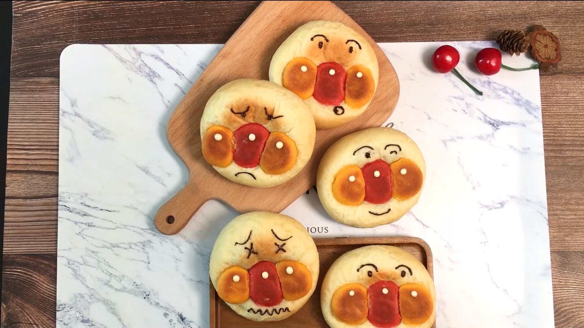 #自制面包#日式红豆面包超人,造型可爱,制作简单不需模具,适合家庭做法。