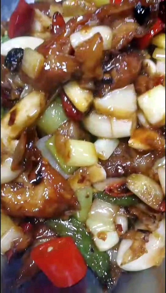 辣炒肥肠!