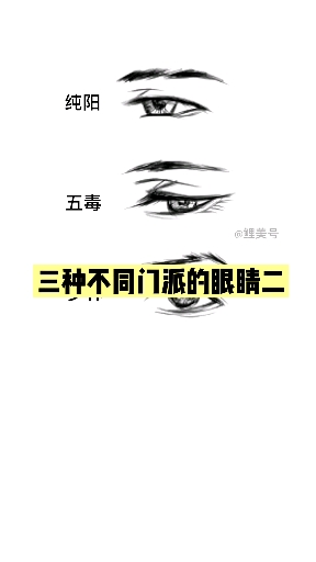 #动漫手绘#剑网三种门派眼睛画法2#素描基础#动漫人物手绘基础教程@需要眼睛画法的粉丝