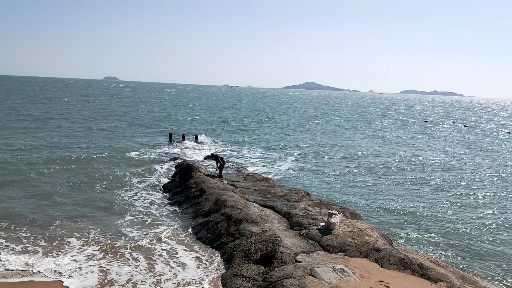 #音为有你#大海边的钓鱼翁