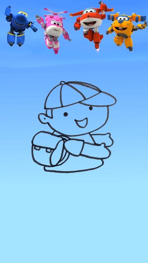 开学啦,小朋友能不能高高兴兴地上幼儿园,超级简单的小朋友上学简笔画教程#幼儿园