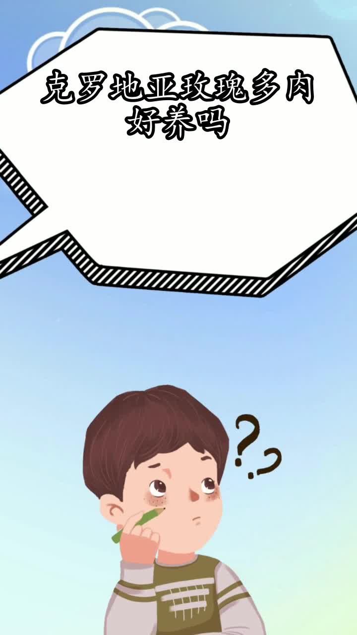 克罗地亚玫瑰多肉好养吗,你明白了吗