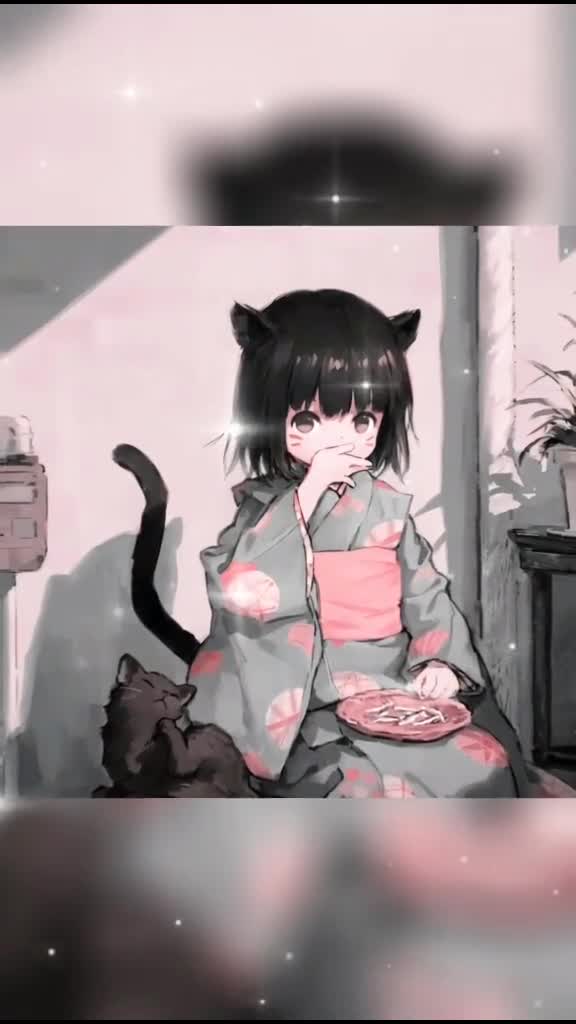 做了我的小猫咪,以后就不能吃别人家的猫粮了哦情侣头像,对象不是人系列情头,猫咪,动漫情侣头