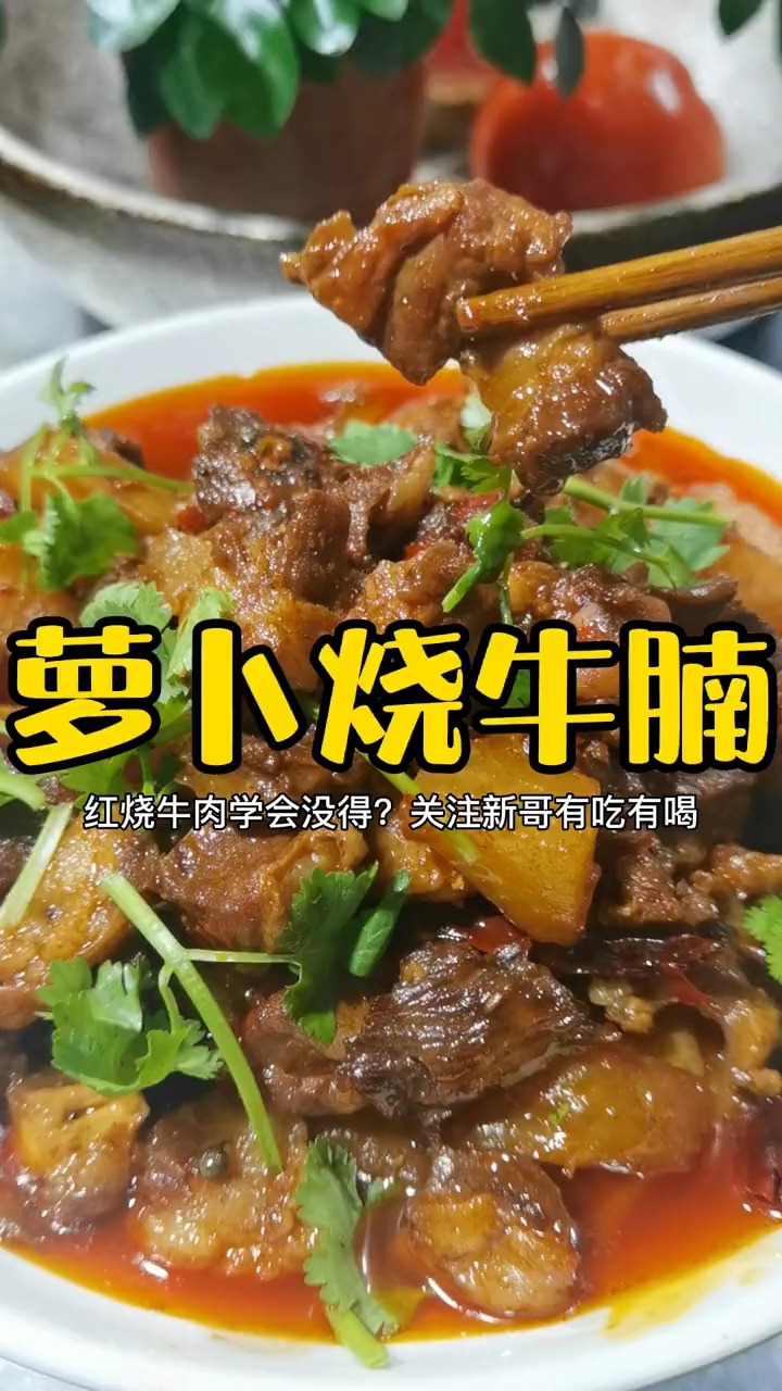 萝卜焖牛腩,好吃又营养,在外拼搏的老公很辛苦,赶紧为他做一顿吧…