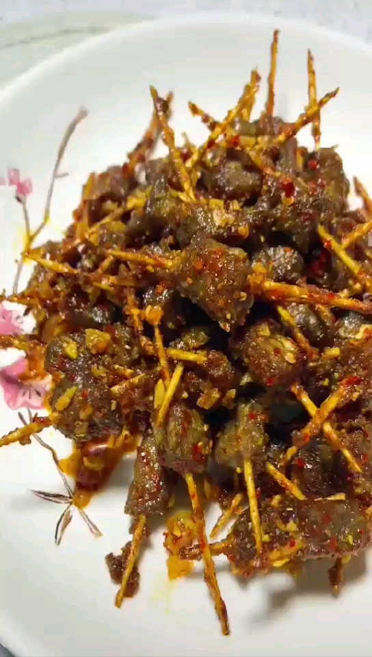 牙签牛肉,这样做超好吃