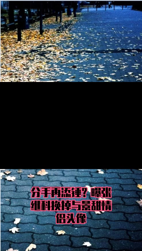 #明星八卦#分手再添锤?曝张继科换掉与景甜情侣头像