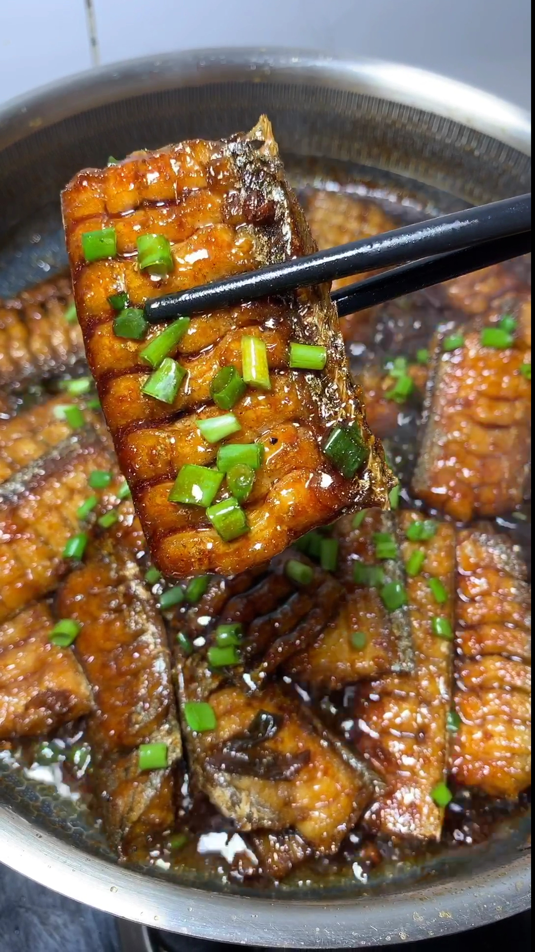 #美食#家常做法红烧刀鱼