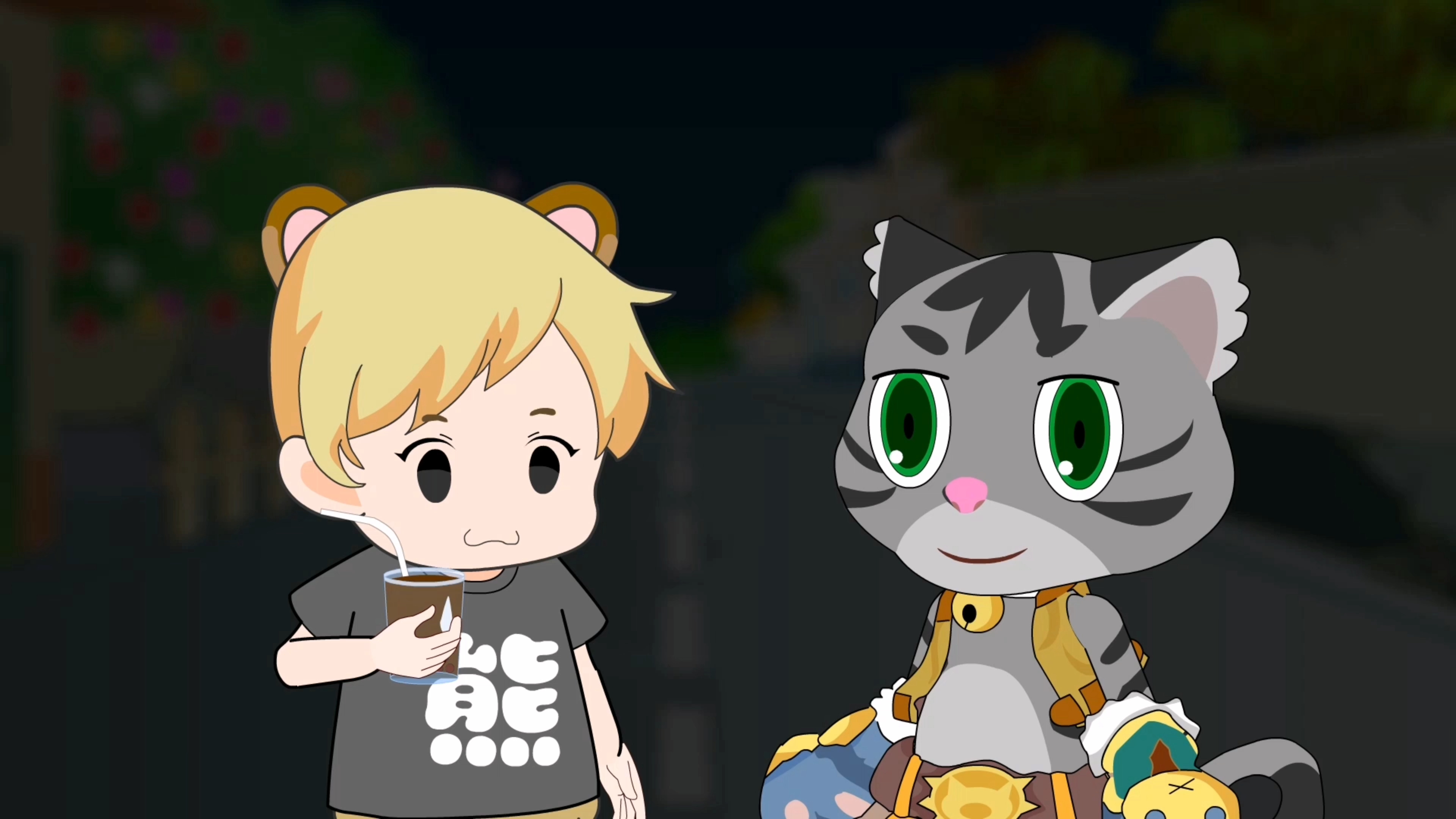 #好看小剧场#动画：奶茶神奇的消失了，黑仔是魔术师不成？