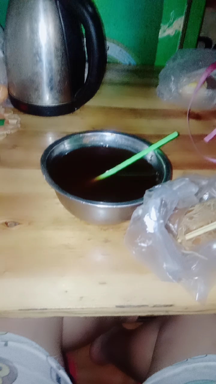 #音为有你#番薯糖水,炒米粉。