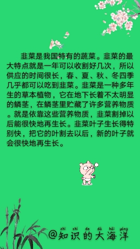 #每天一点冷知识#韭菜割了之后为何还会长？