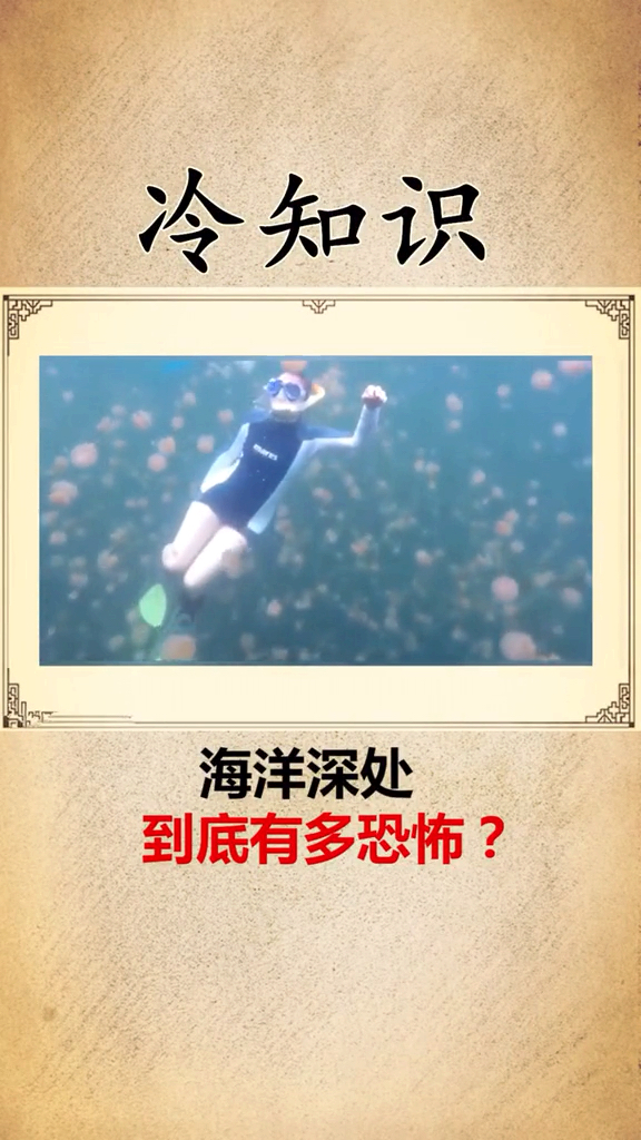 冷知识。海洋深处到底有多恐怖?