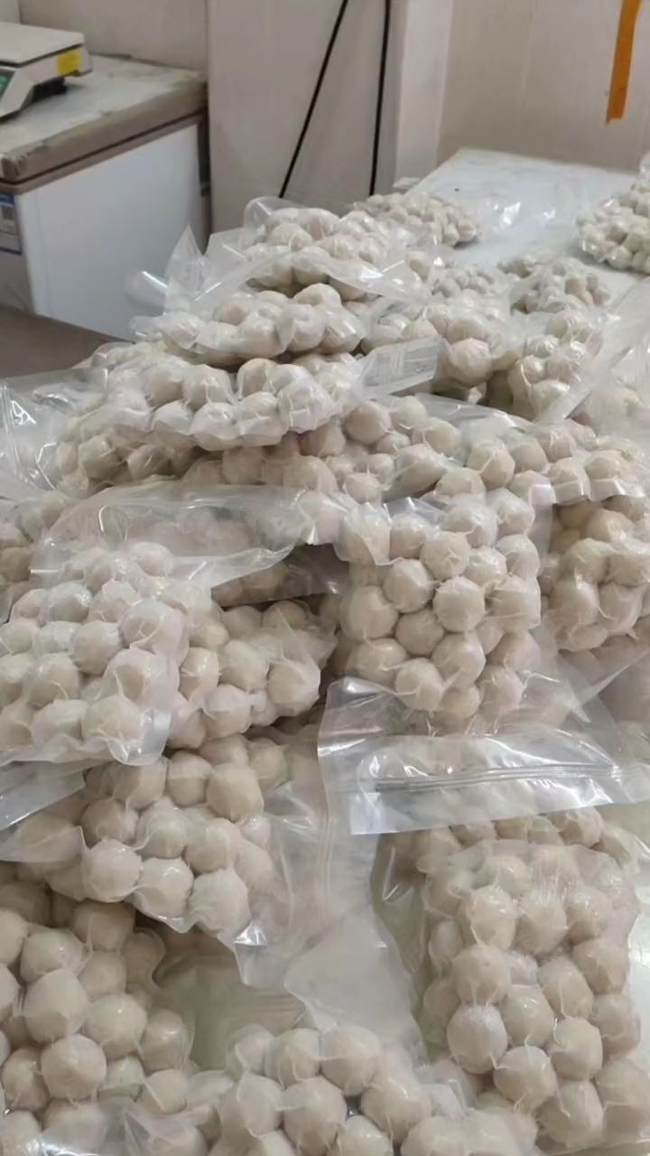 海南潭门手打马鲛鱼丸,手打墨鱼丸