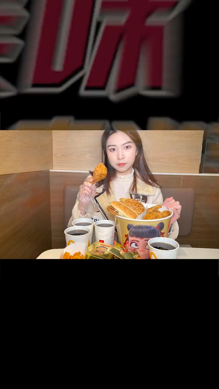 速来!玩游戏中的麦当劳牛运金桶我一个人真的吃不完