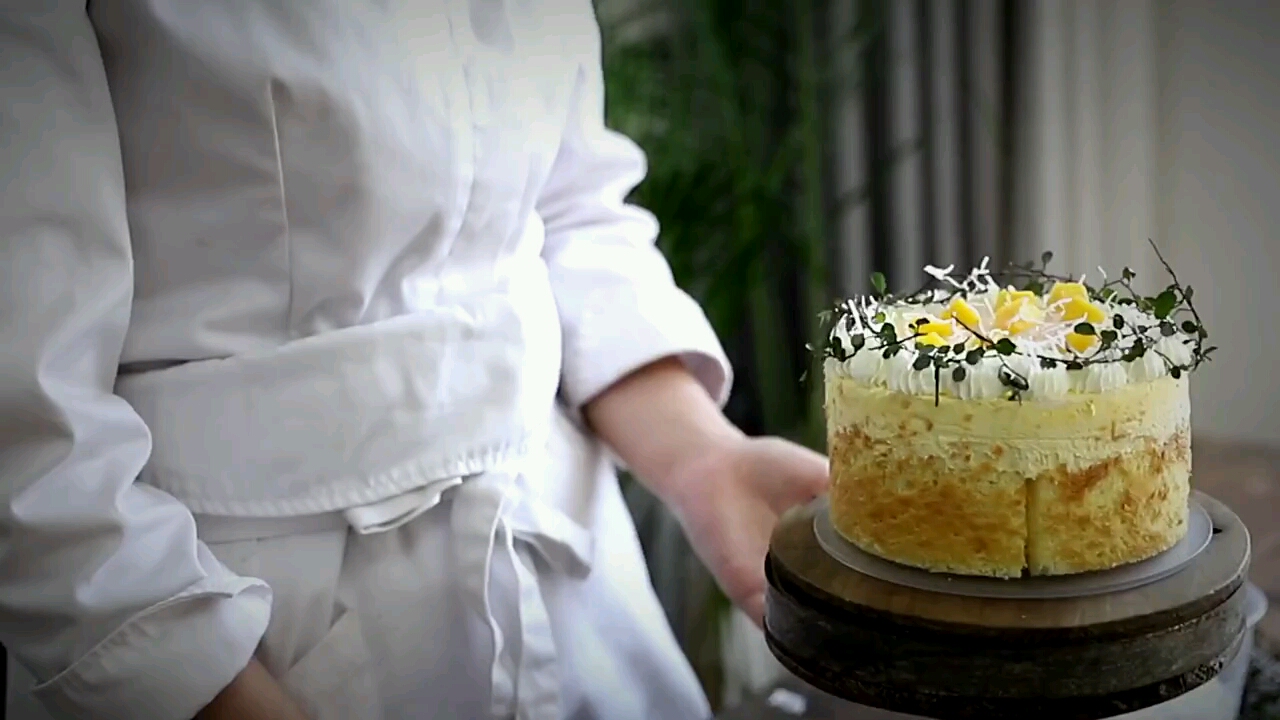 分享杨枝甘露蛋糕装饰简约简单清新#首尔风切块蛋糕