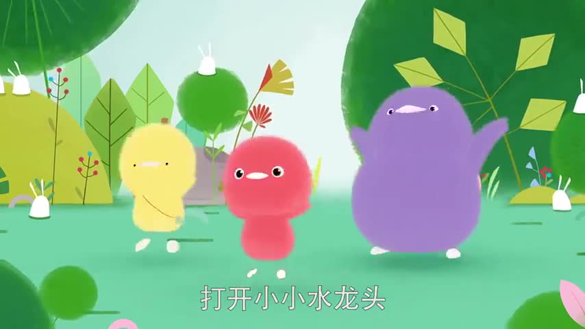 小鸡彩虹防疫儿歌:小朋友们记住,要勤洗手,不让病毒手中留