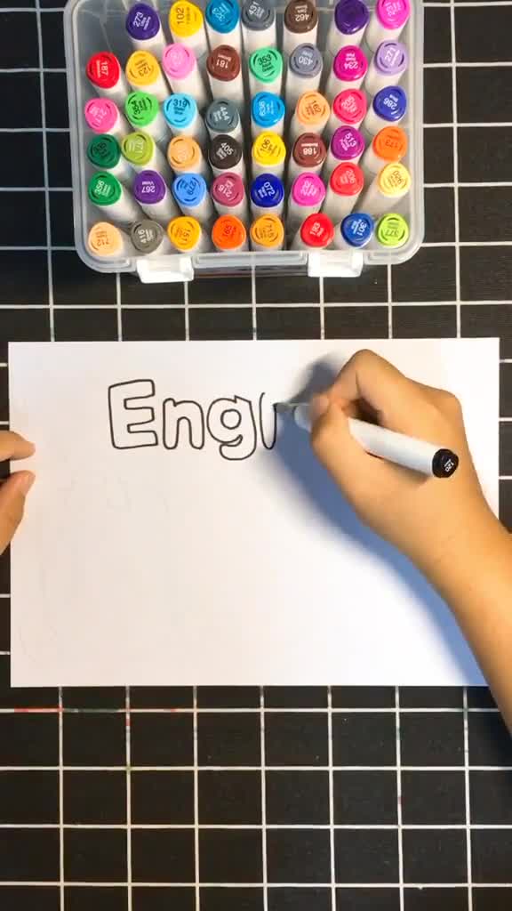 简单画一幅英语手抄报小学生