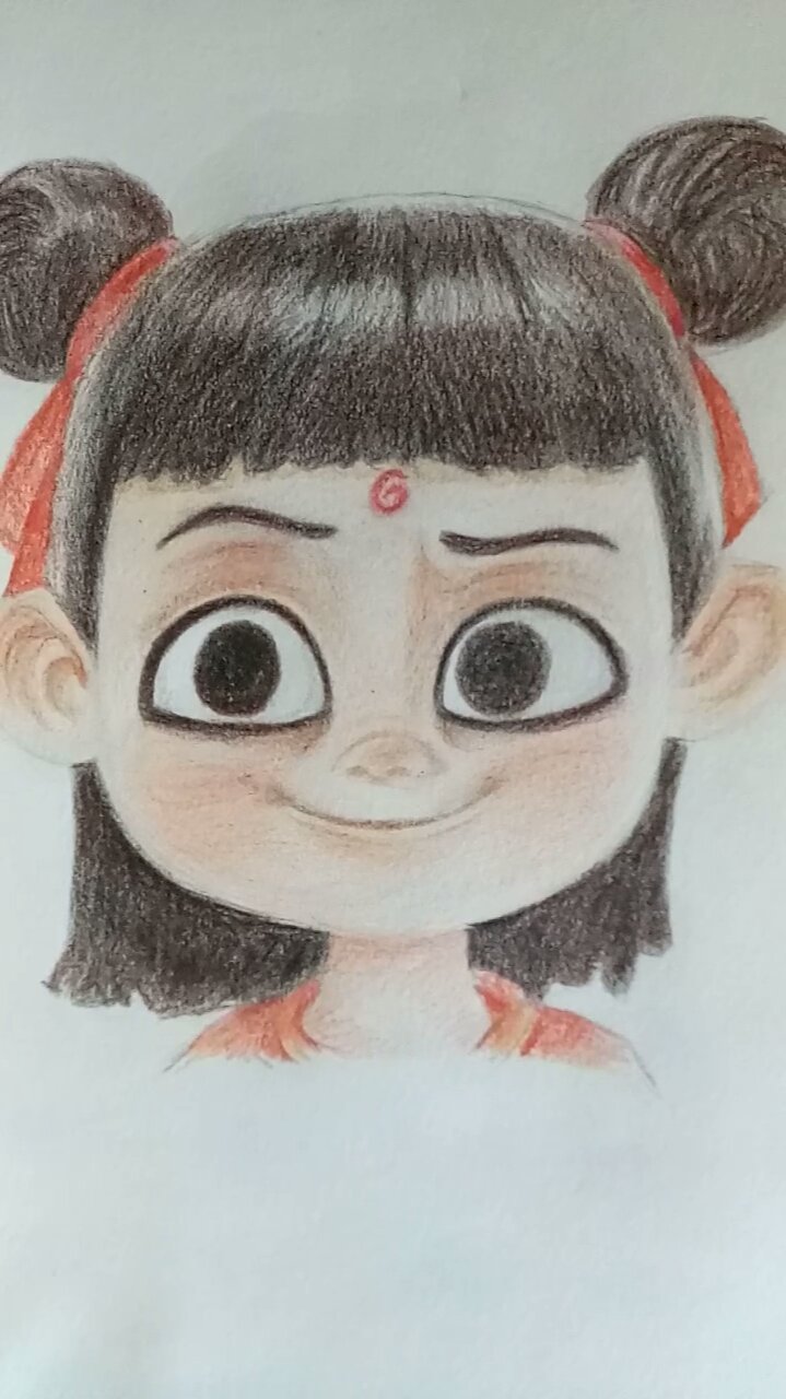 #魔童降世#刚出炉的哪吒头,画的像不?