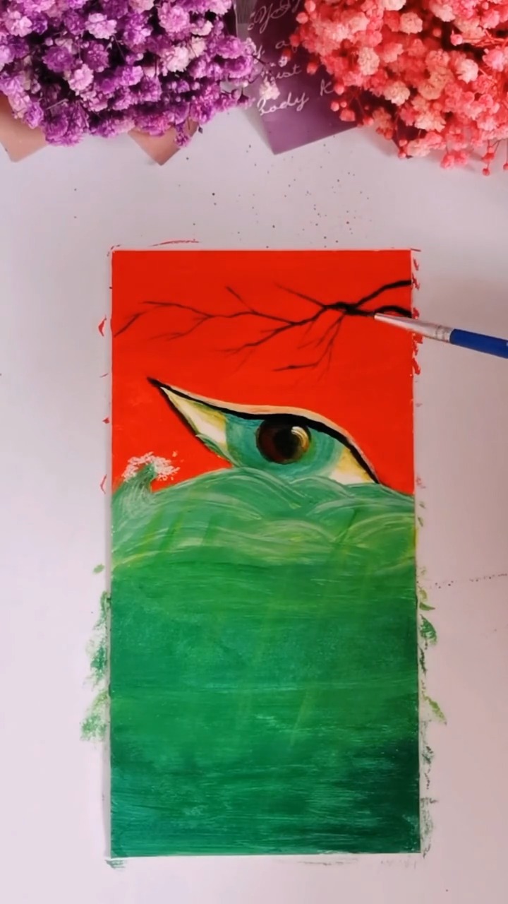 丙烯彩绘:妈妈画的大鱼海棠VS我画的大鱼海棠