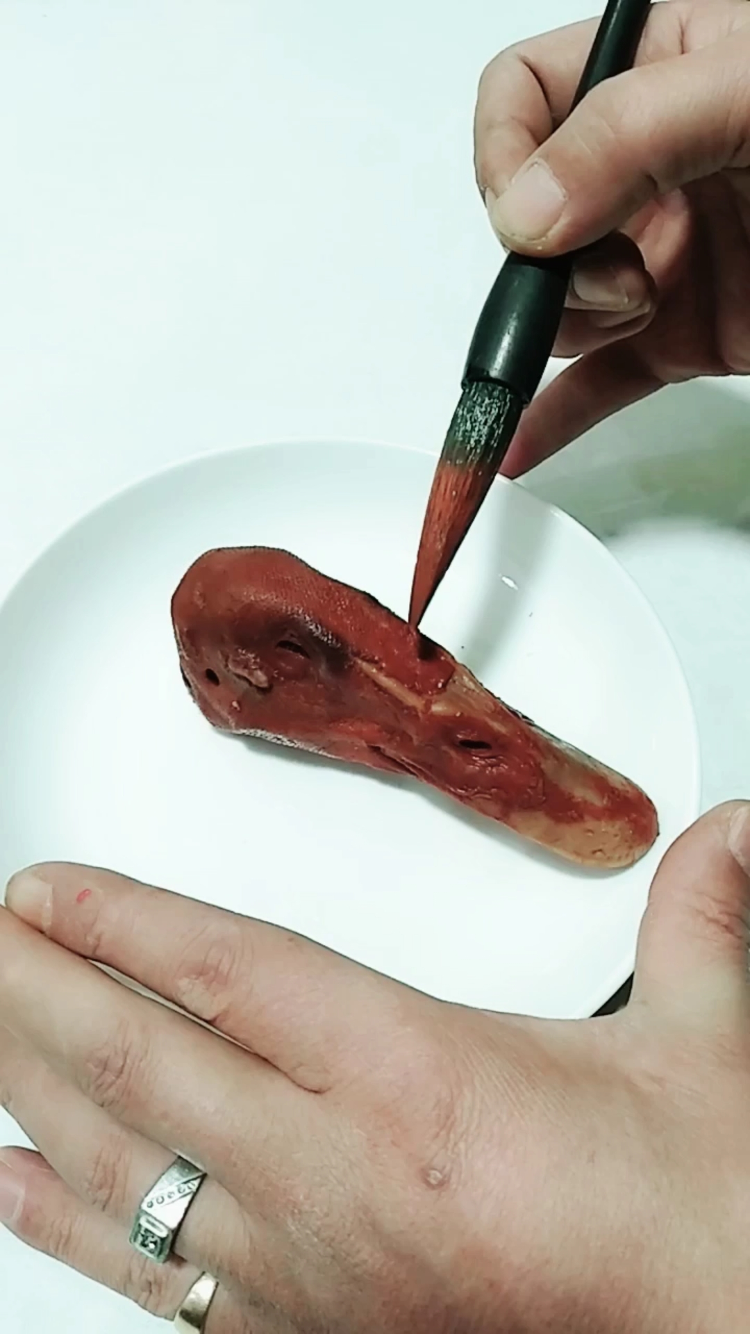 #我家宠物成精了#画烤鸭