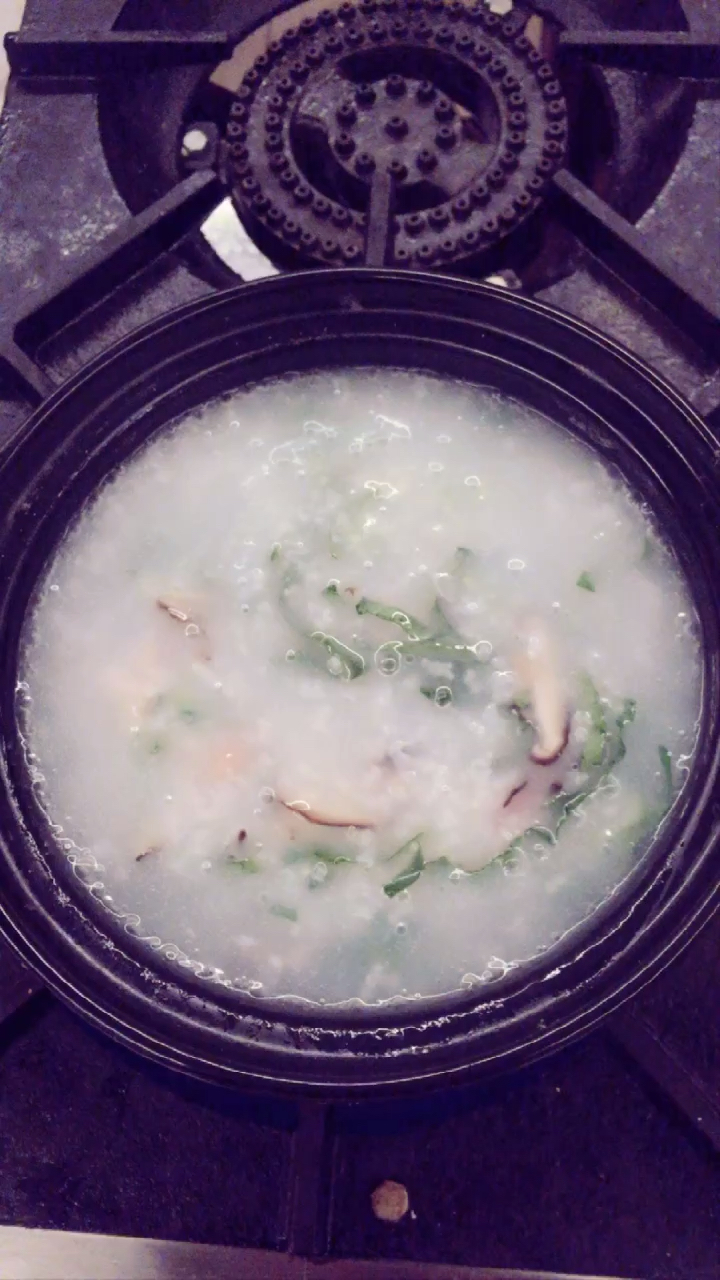 香菇滑鸡粥