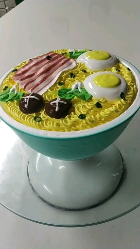 #网红蛋糕#面包造型蛋糕制作过程