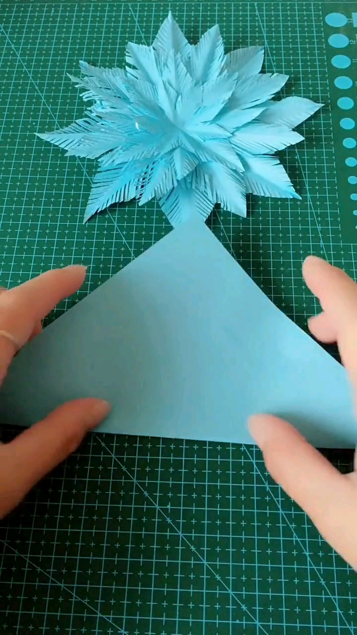 折纸小制作,大雪花1