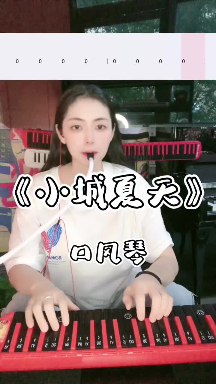 《小城夏天》口风琴简谱教学示范演奏,你学会了吗?
