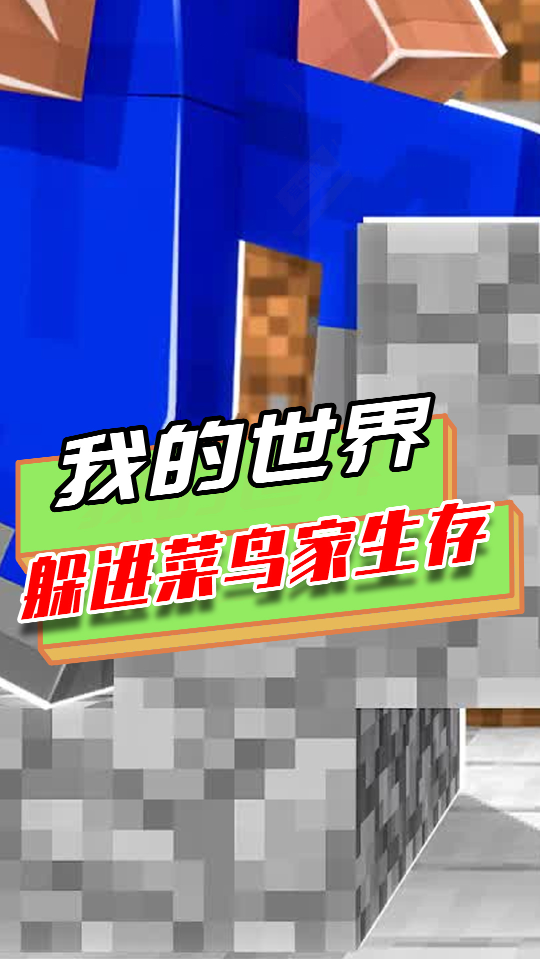 我的世界:在菜鸟家开密室生存?鼓捣了半天,没装修出房间