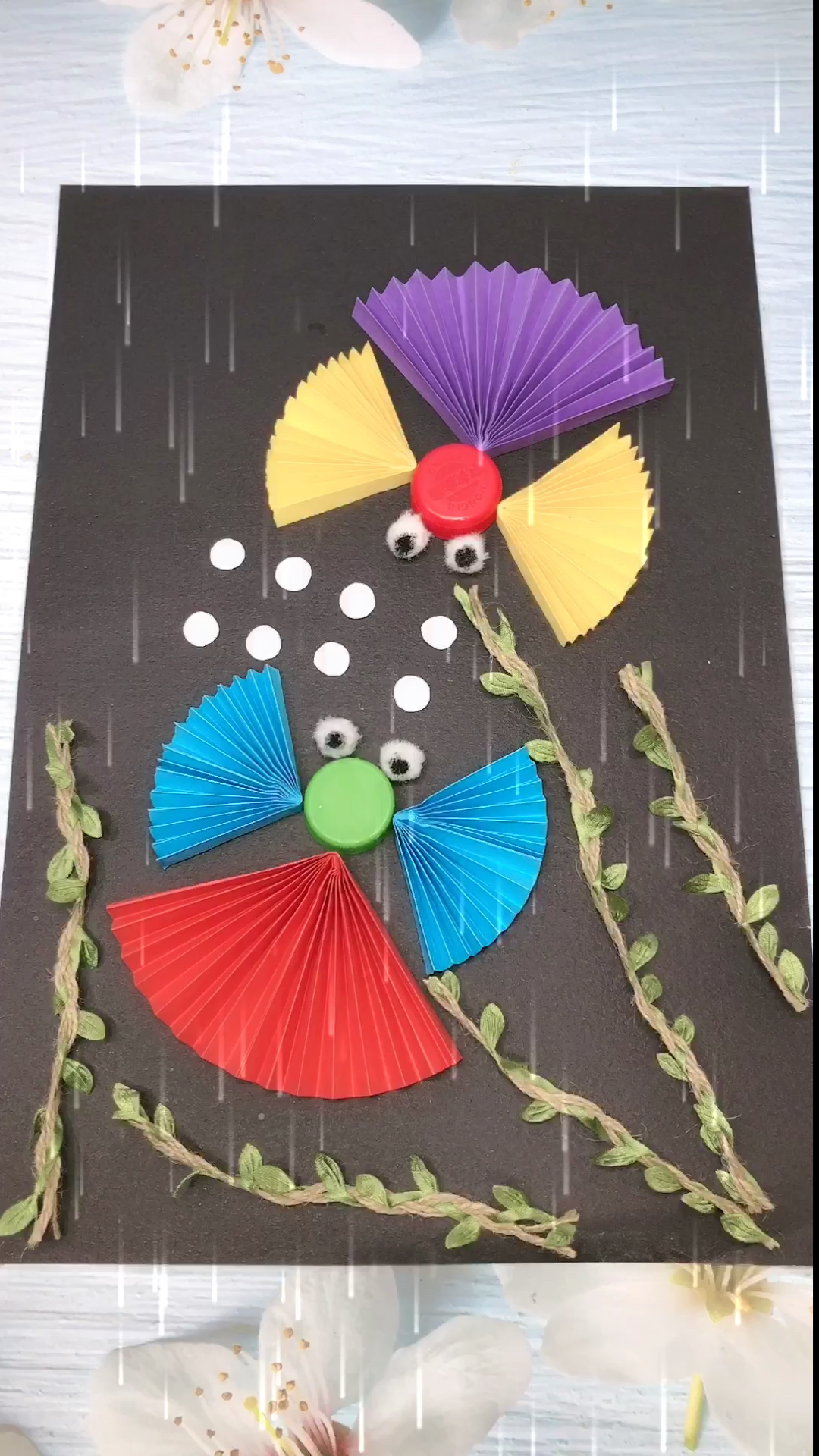 陪孩子做手工,鱼儿水中游