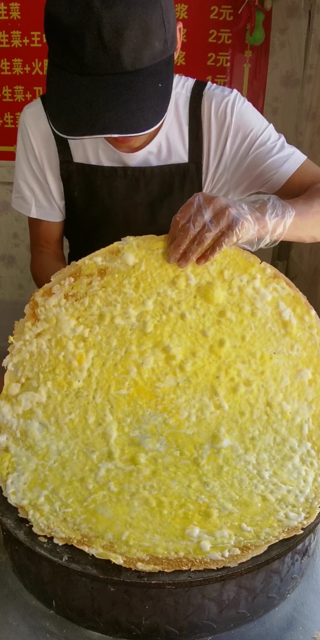 #家乡特色美食#十个鸡蛋的山东大煎饼什么味【第一期2段】 