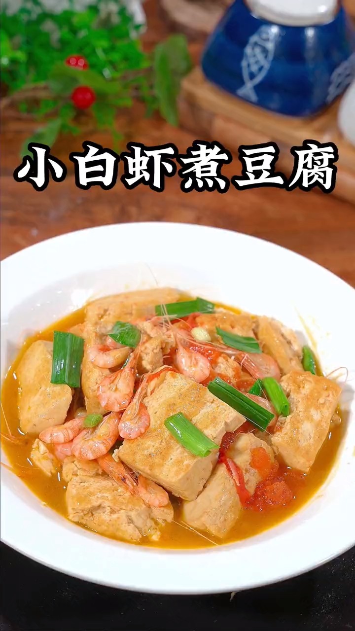 #美食记#小白虾和豆腐一起煮,真是鲜美好吃,学会了以后就是你的拿手好菜
