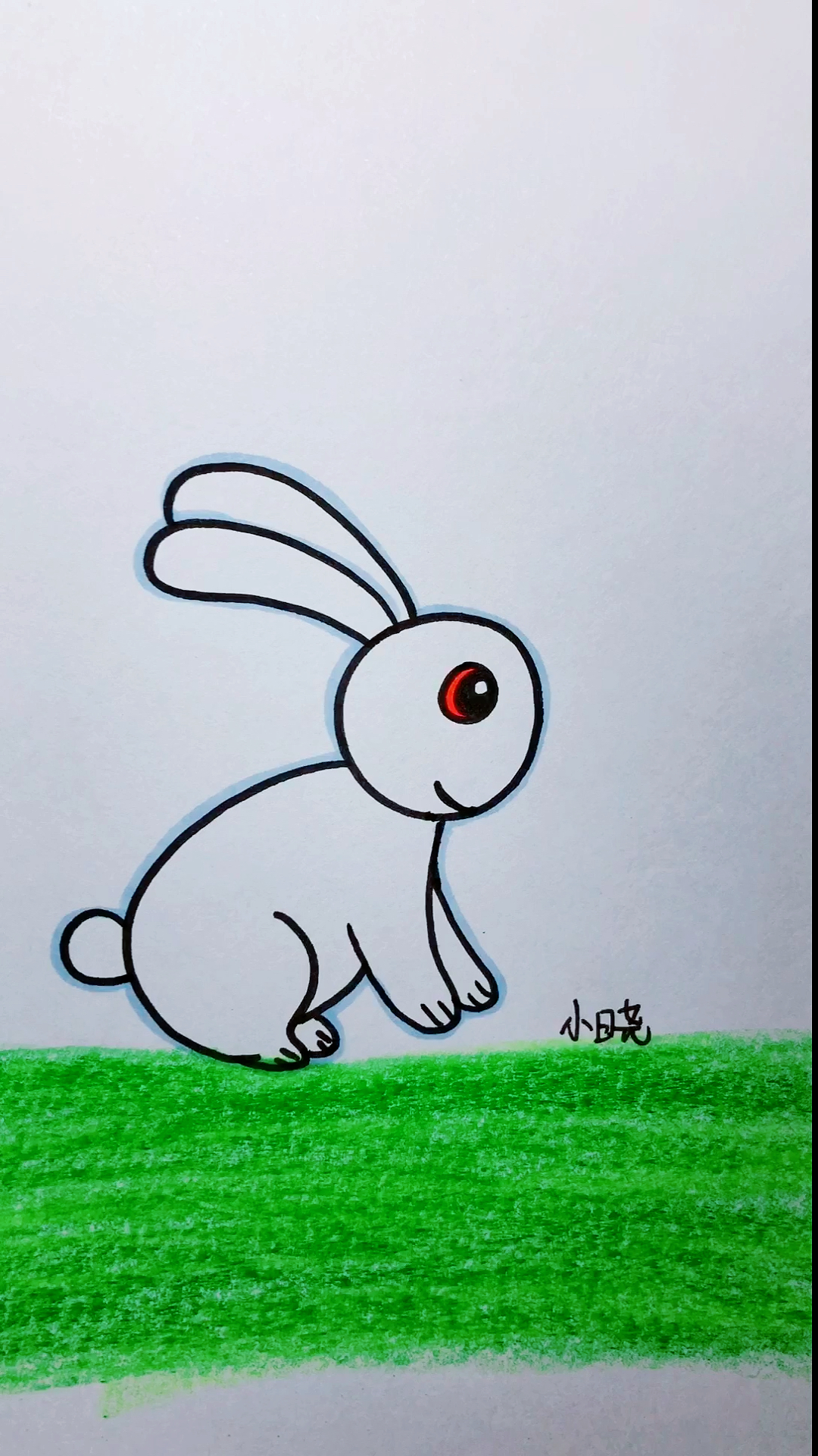 #画画原来如此简单#简笔画小兔子