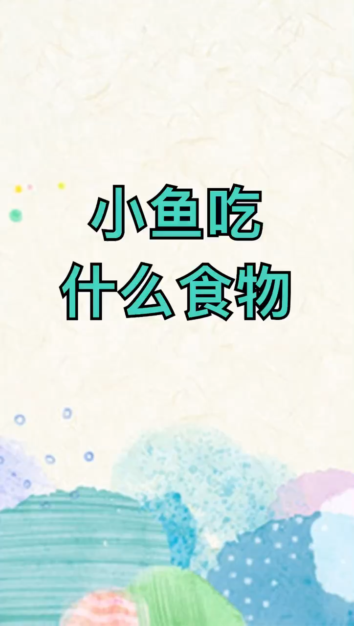 我来告诉你小鱼吃什么食物