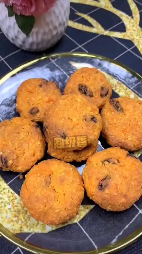 红薯燕麦饼干,饱腹感强,好吃又好做