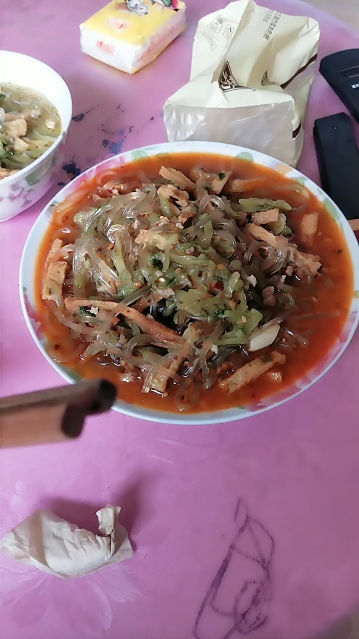 和儿子的午餐
