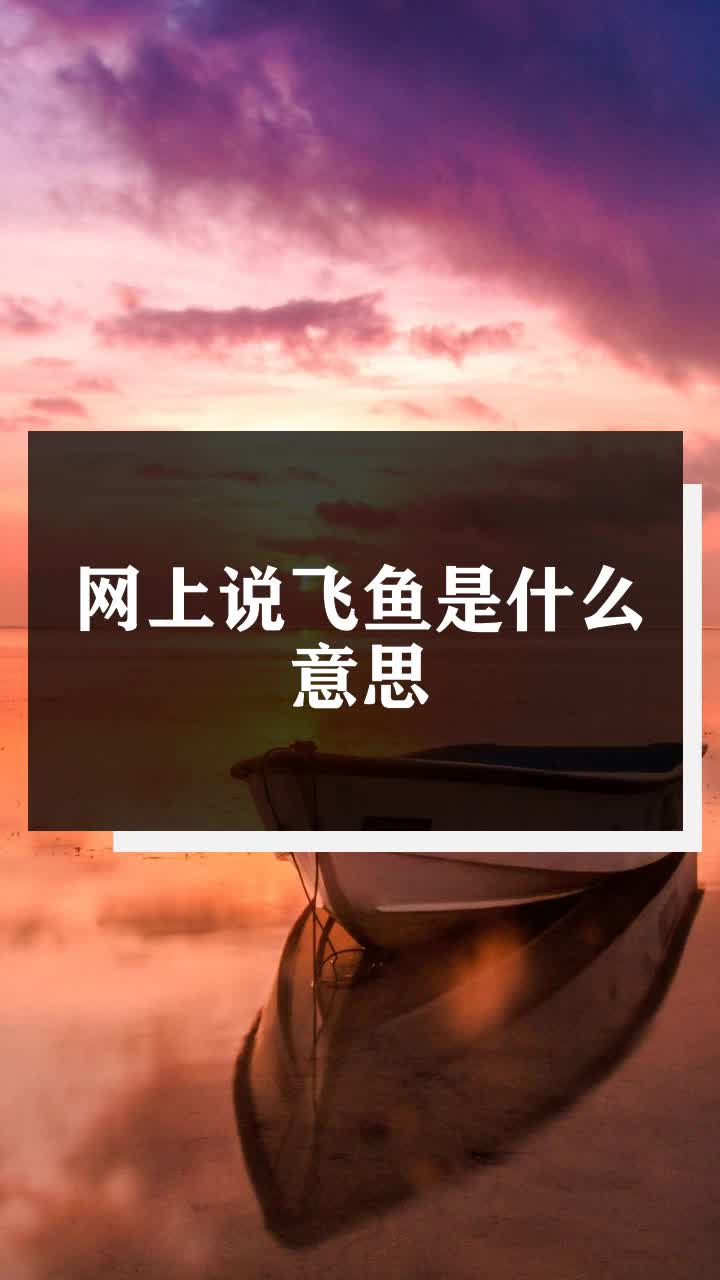 网上说飞鱼是什么意思