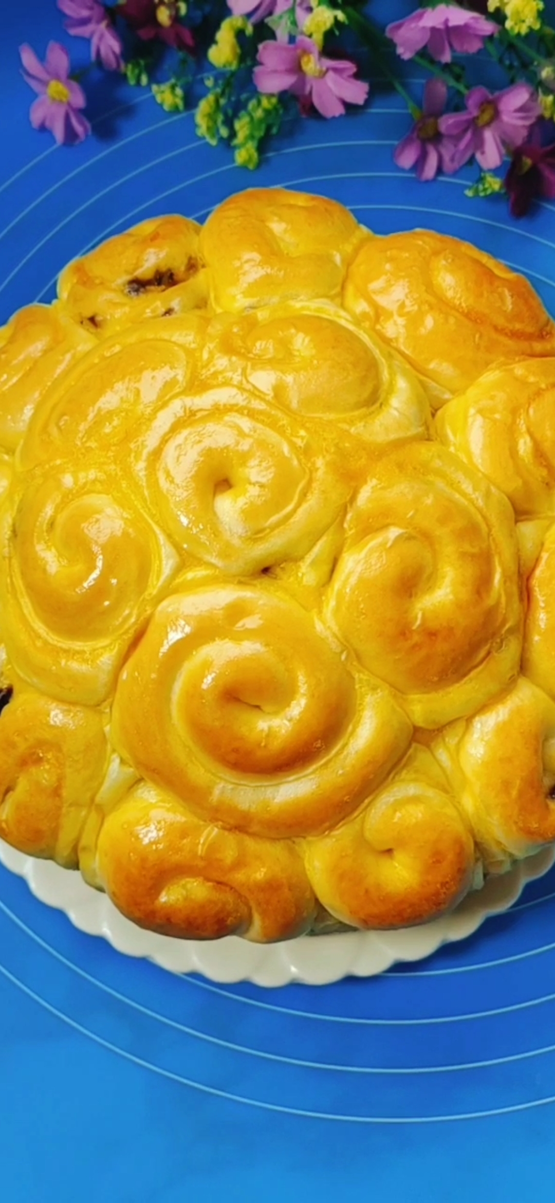 #自制美食#像花儿一样漂亮的蒸面包不用烤箱!
