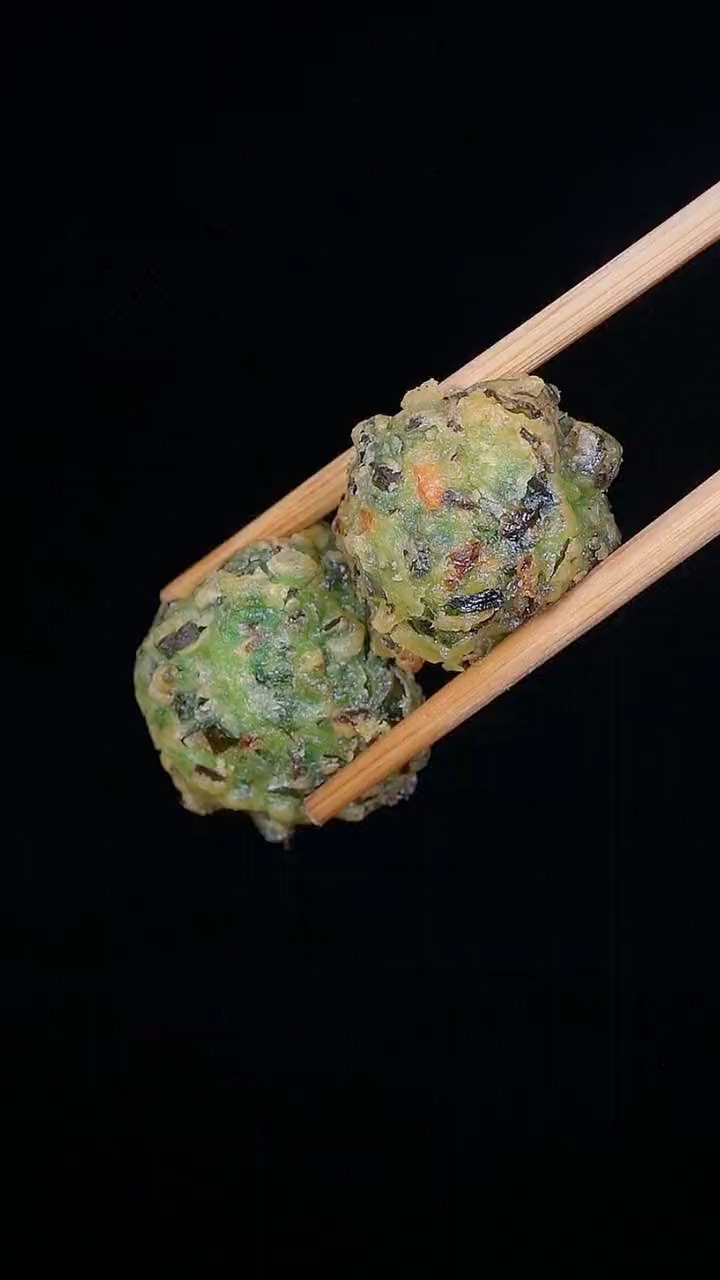 韭菜丸子详细做法,做法简单,太香了