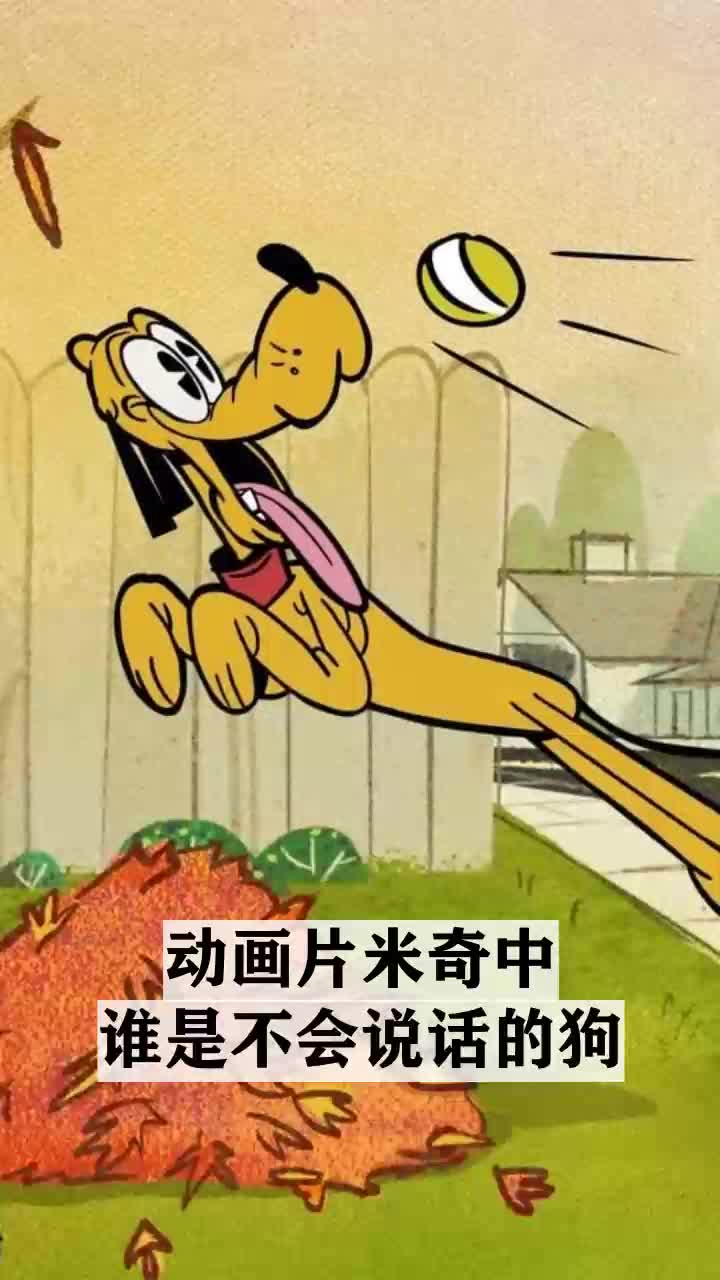 动画片米奇中谁是不会说话的狗