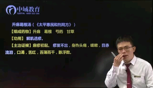 #2020春运#中域中医学习之方剂学-辛凉解表-升麻葛根汤,组成药物:升麻、葛根、芍药、甘