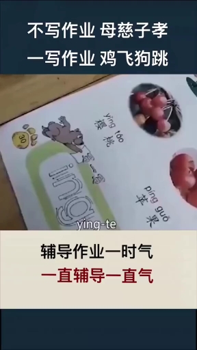 一写作业鸡飞狗跳