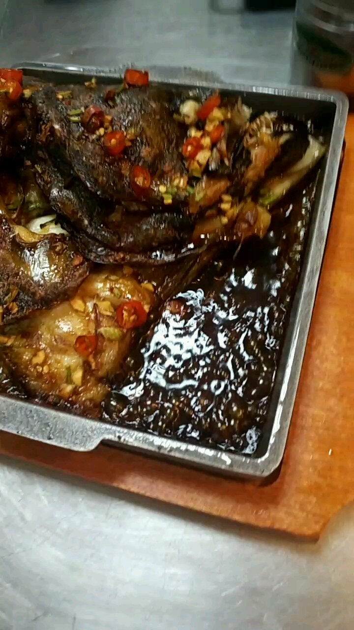 蝶鱼头这样做超好吃,烤箱烤十一分钟