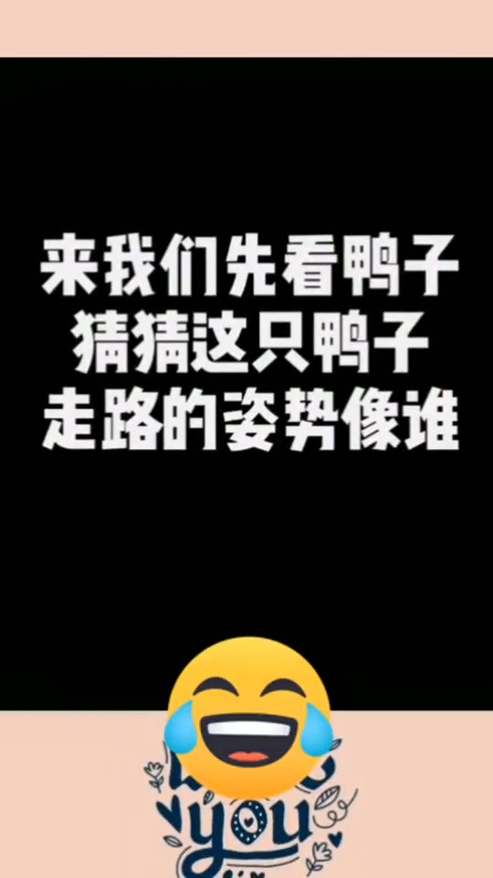 看到这鸭子走路,你想到了谁,我想到了肖战魏婴