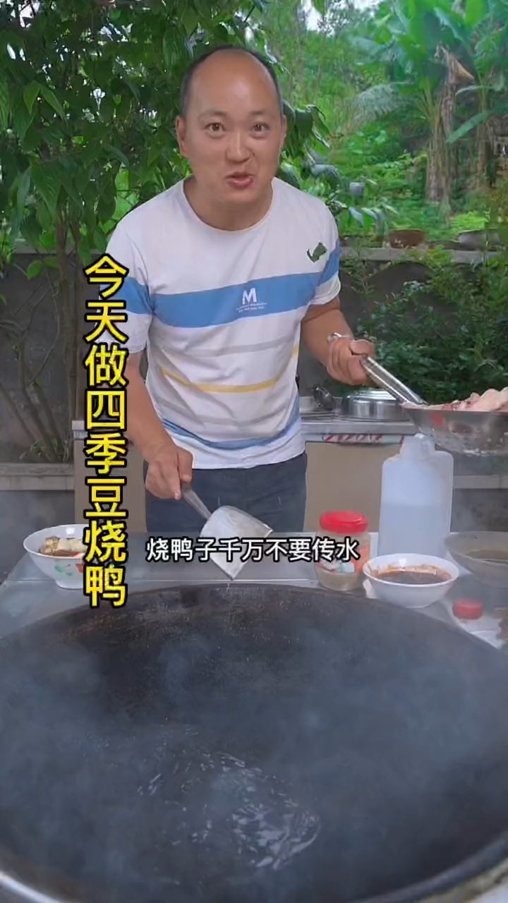 四季豆吃不完?拿来烧鸭子好吃到舔手指!#我的乡村生活#美食