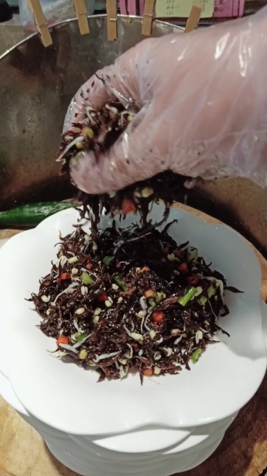 凉拌长寿菜做法