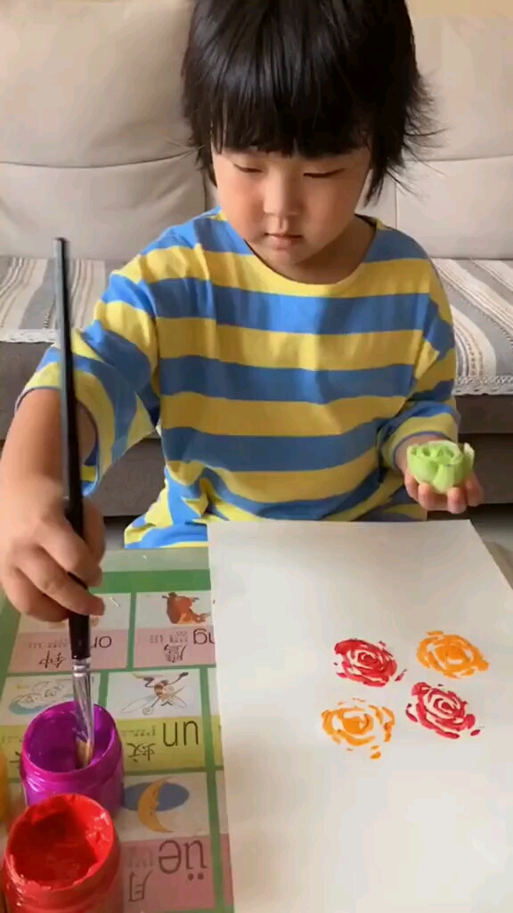 蔬菜印画玩起来