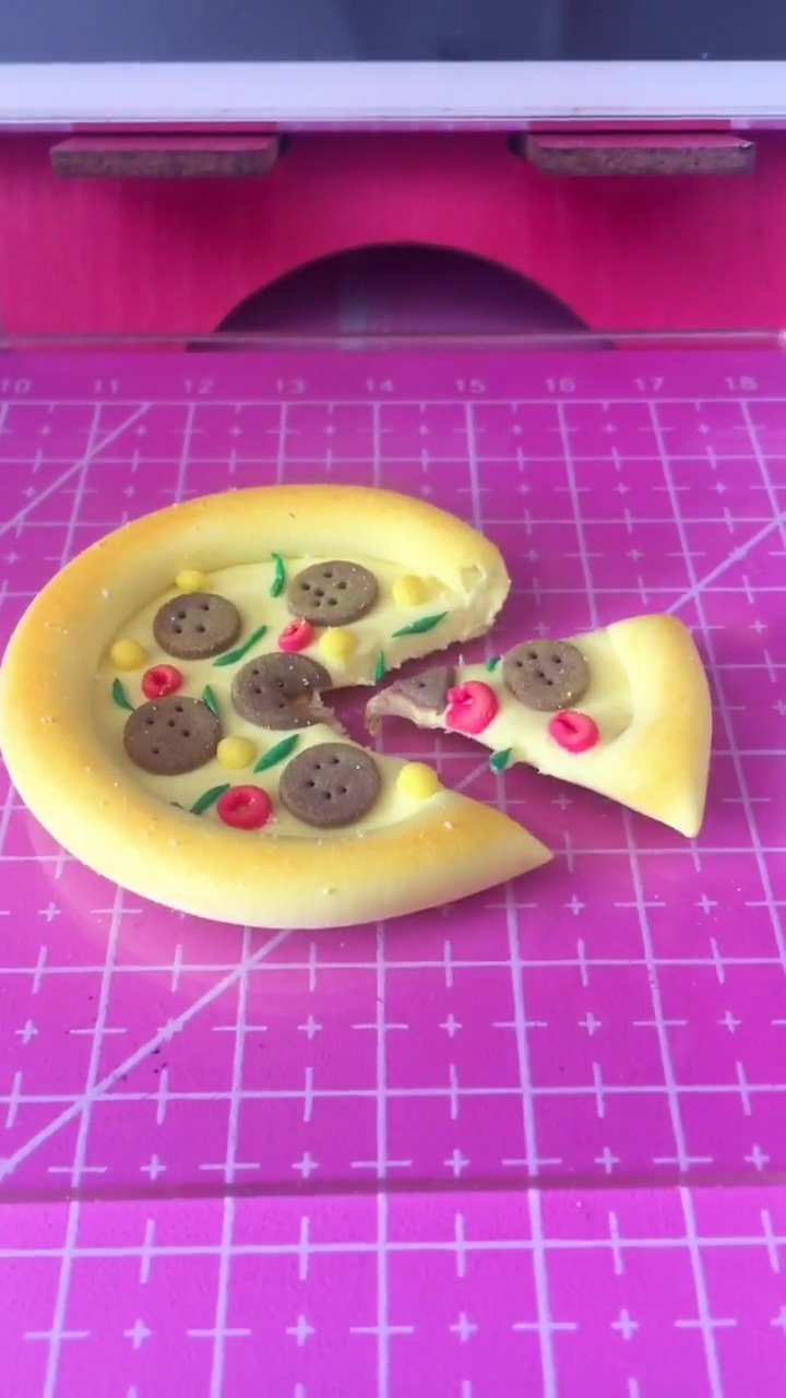 #超轻粘土#披萨教程