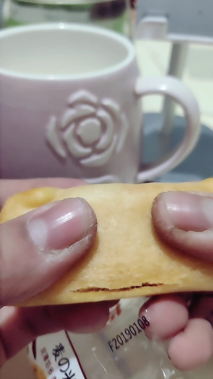 画画完还是被画笔印了掌纹。左手吃吧,肉松条。