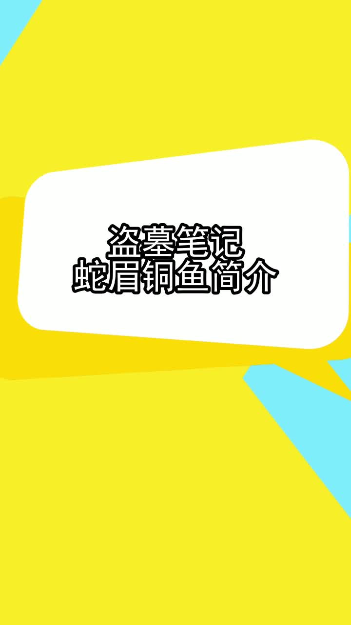 盗墓笔记蛇眉铜鱼简介,你学会了吗