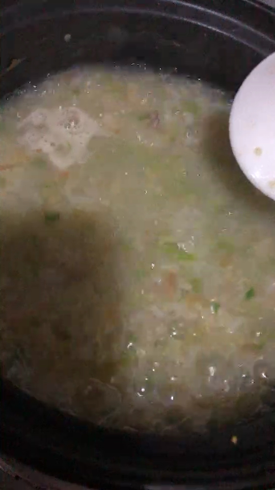 每日一粥——牛肉青菜小米胡萝卜粥